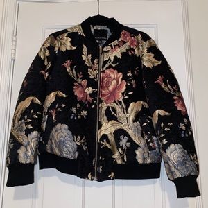 Floral Bomber Jacket